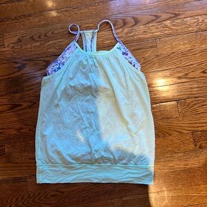 Ivivva Tank Top with built in bra. Super stylish and great to work out in.